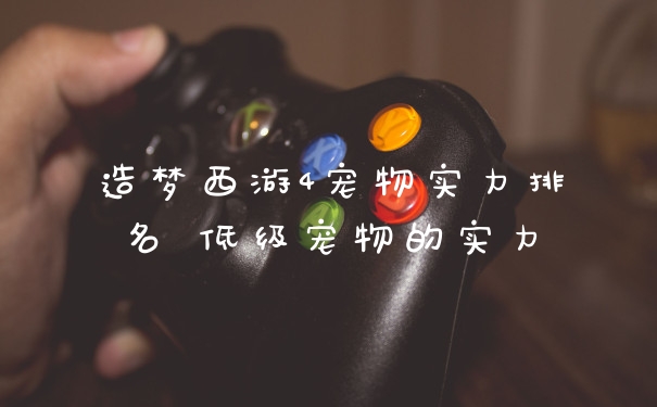 造梦西游4宠物实力排名 低级宠物的实力