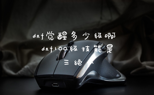 dnf觉醒多少级啊 dnf100级技能是三绝么