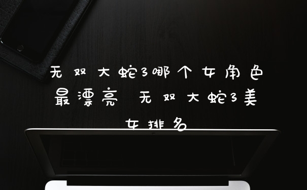 无双大蛇3哪个女角色最漂亮 无双大蛇3美女排名