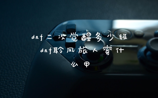 dnf二次觉醒多少级 dnf聆风旅人穿什么甲