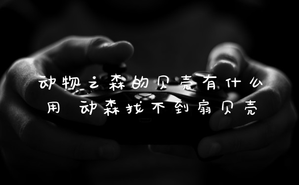动物之森的贝壳有什么用 动森找不到扇贝壳