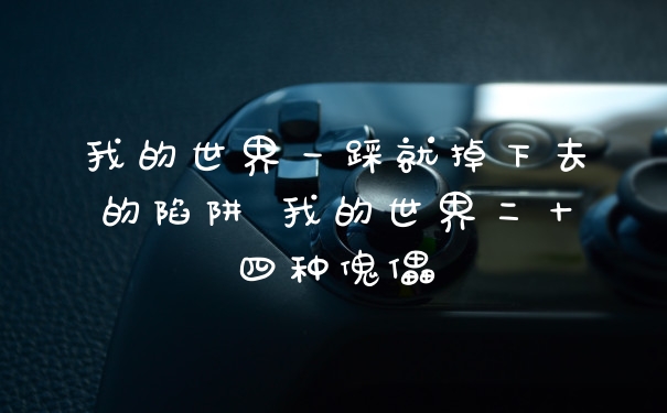 我的世界一踩就掉下去的陷阱 我的世界二十四种傀儡