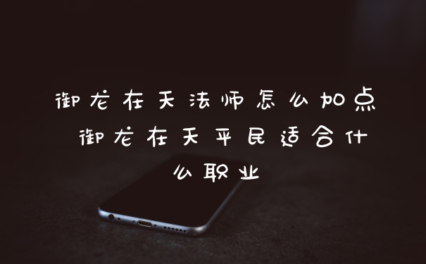 御龙在天法师怎么加点 御龙在天平民适合什么职业