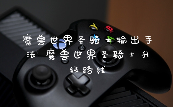 魔兽世界圣骑士输出手法 魔兽世界圣骑士升级路线