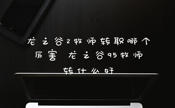 龙之谷2牧师转职哪个厉害 龙之谷95牧师转什么好