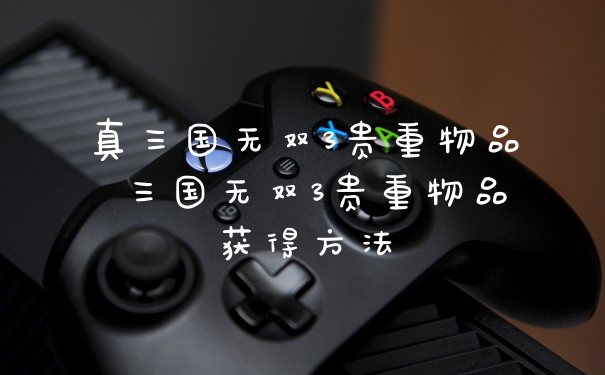 真三国无双3贵重物品 三国无双3贵重物品获得方法