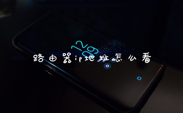 路由器ip地址怎么看