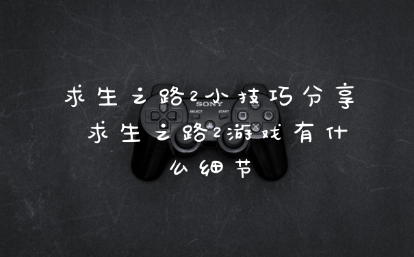 求生之路2小技巧分享 求生之路2游戏有什么细节
