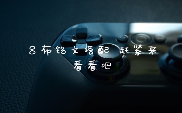 吕布铭文搭配 赶紧来看看吧