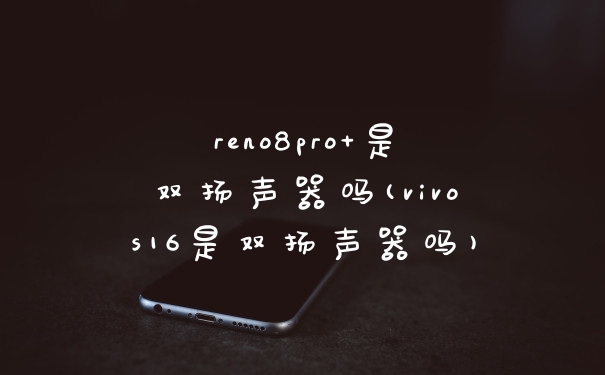 reno8pro+是双扬声器吗(vivos16是双扬声器吗)