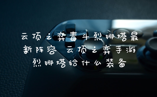 云顶之弈毒斗烈娜塔最新阵容 云顶之弈手游烈娜塔给什么装备