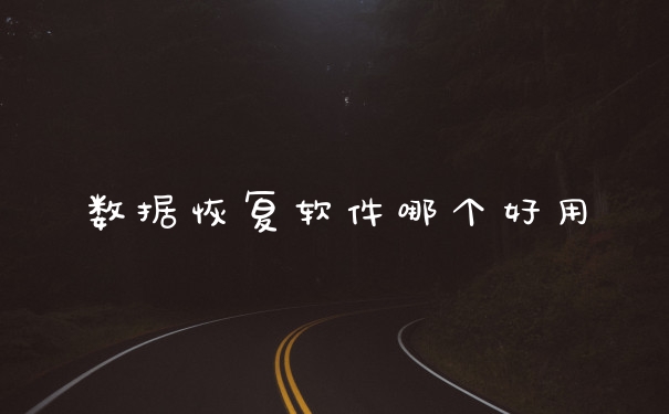 数据恢复软件哪个好用