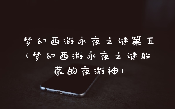 梦幻西游永夜之谜第五(梦幻西游永夜之谜躲藏的夜游神)