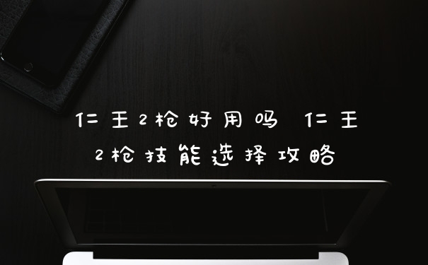 仁王2枪好用吗 仁王2枪技能选择攻略