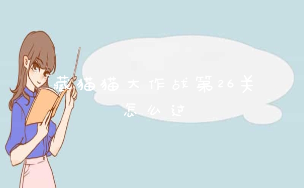 藏猫猫大作战第26关怎么过