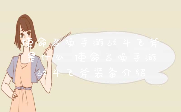 使命召唤手游战斗飞斧是什么 使命召唤手游战斗飞斧装备介绍