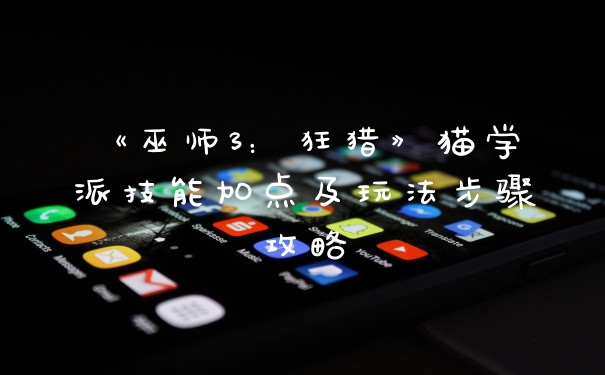 《巫师3:狂猎》猫学派技能加点及玩法步骤攻略