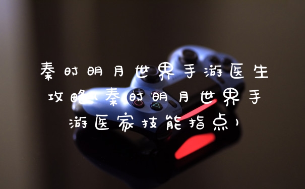秦时明月世界手游医生攻略(秦时明月世界手游医家技能指点)