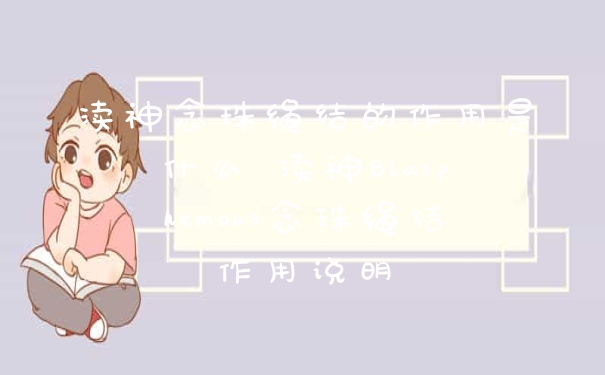 渎神念珠绳结的作用是什么 渎神Blasphemous念珠绳结作用说明