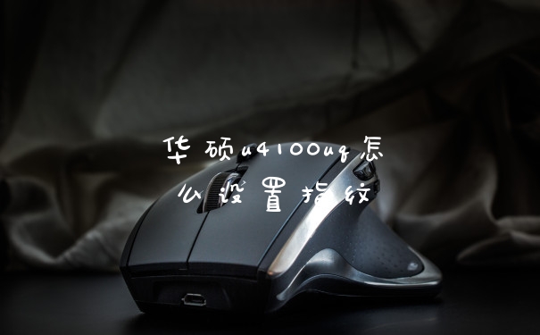 华硕u4100uq怎么设置指纹