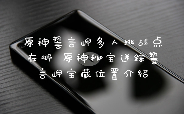 原神誓言岬多人挑战点在哪 原神秘宝迷踪誓言岬宝藏位置介绍
