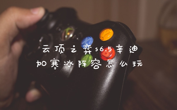 云顶之弈s6.5辛迪加寒冰阵容怎么玩