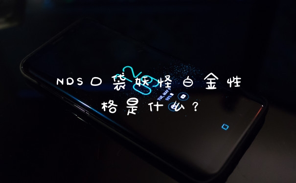 NDS口袋妖怪白金性格是什么？