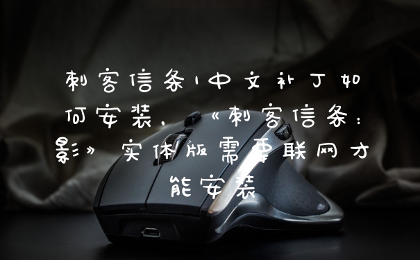 刺客信条1中文补丁如何安装,《刺客信条:影》实体版需要联网才能安装