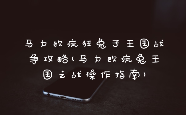 马力欧疯狂兔子王国战争攻略(马力欧疯兔王国之战操作指南)