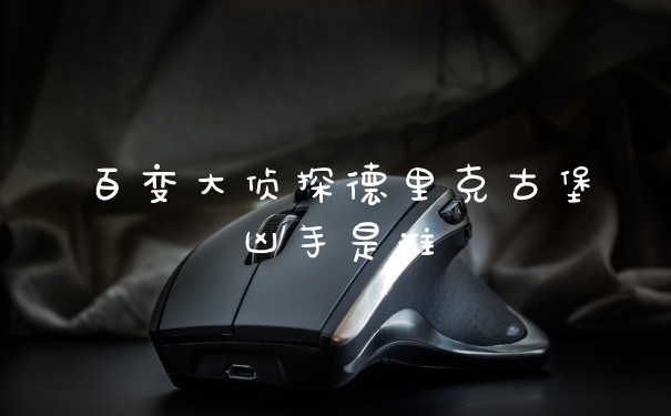 百变大侦探德里克古堡凶手是谁