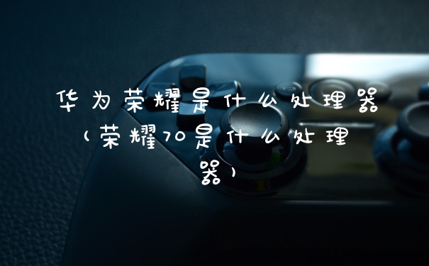 华为荣耀是什么处理器(荣耀70是什么处理器)