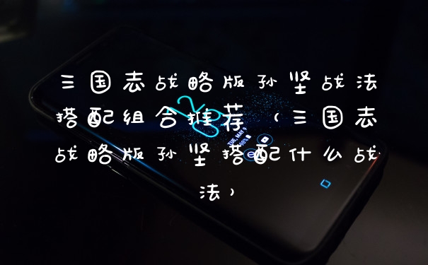 三国志战略版孙坚战法搭配组合推荐(三国志战略版孙坚搭配什么战法)