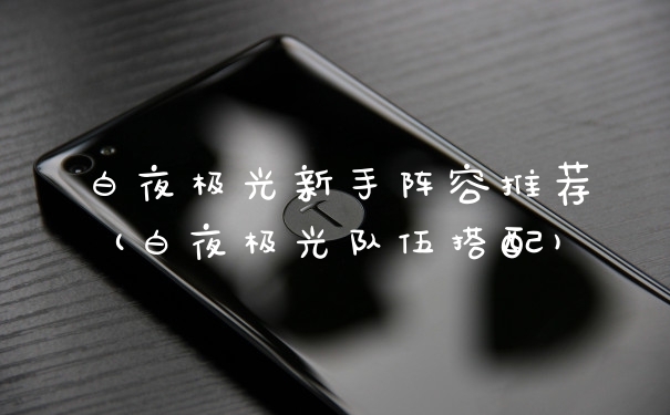 白夜极光新手阵容推荐(白夜极光队伍搭配)