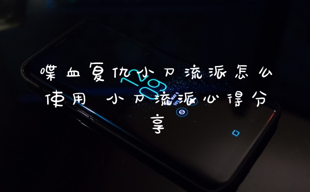 喋血复仇小刀流派怎么使用 小刀流派心得分享