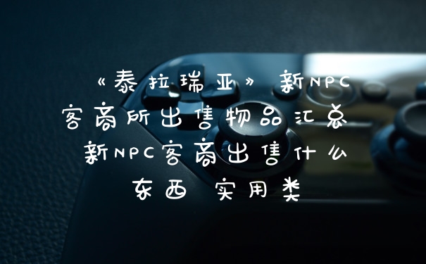 《泰拉瑞亚》新NPC客商所出售物品汇总 新NPC客商出售什么东西 实用类
