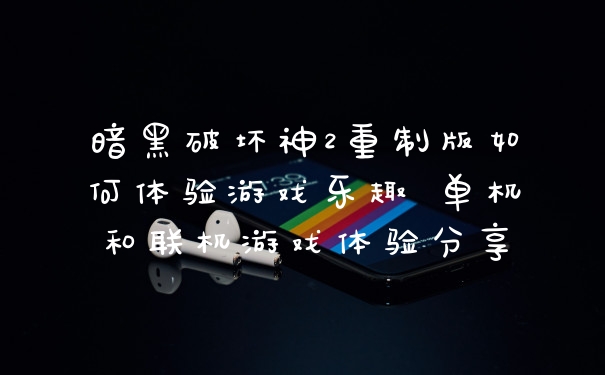 暗黑破坏神2重制版如何体验游戏乐趣 单机和联机游戏体验分享