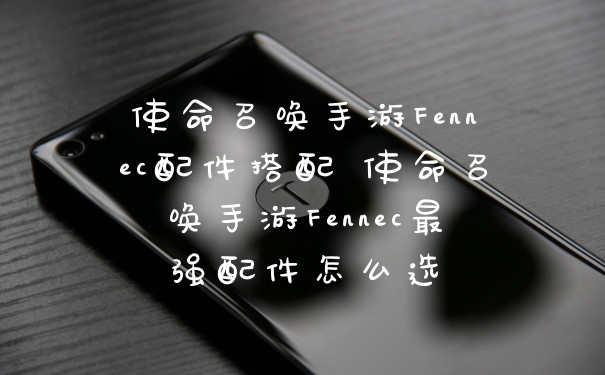 使命召唤手游Fennec配件搭配 使命召唤手游Fennec最强配件怎么选