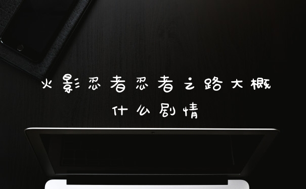 火影忍者忍者之路大概什么剧情