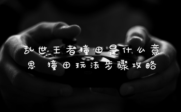 乱世王者撞田是什么意思 撞田玩法步骤攻略