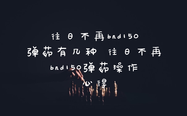 往日不再bnd150弹药有几种 往日不再bnd150弹药操作心得