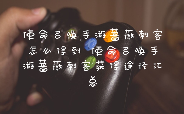 使命召唤手游蔷薇刺客怎么得到 使命召唤手游蔷薇刺客获得途径汇总