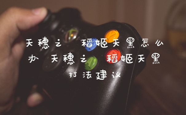 天穗之咲稻姬天黑怎么办 天穗之咲稻姬天黑打法建议