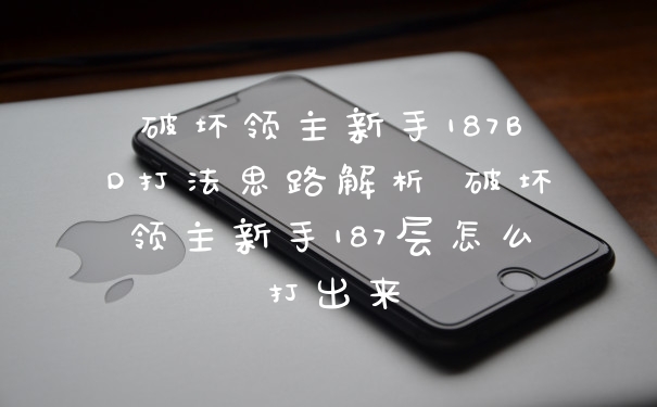 破坏领主新手187BD打法思路解析 破坏领主新手187层怎么打出来
