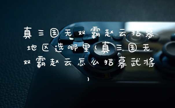 真三国无双霸赵云招募地区选哪里(真三国无双霸赵云怎么招募武将)