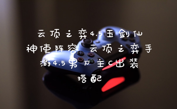 云顶之弈4.5玉剑仙神使阵容 云顶之弈手游4.5男刀主C出装搭配