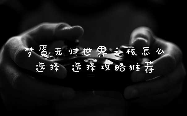 梦魇无归世界之核怎么选择 选择攻略推荐