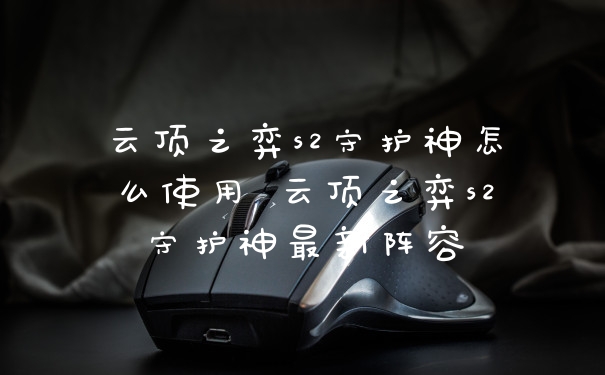 云顶之弈s2守护神怎么使用 云顶之弈s2守护神最新阵容