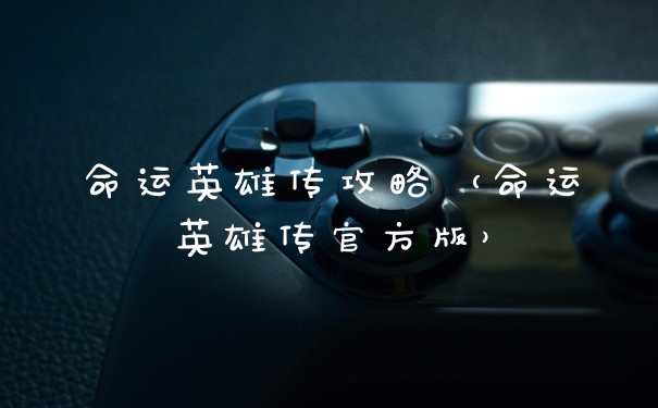 命运英雄传攻略（命运英雄传官方版）