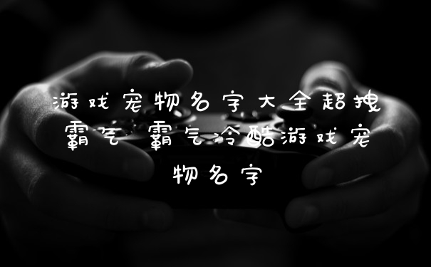 游戏宠物名字大全超拽霸气 霸气冷酷游戏宠物名字