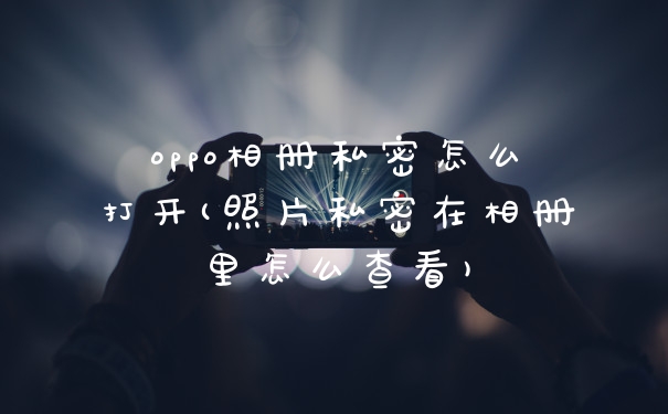 oppo相册私密怎么打开(照片私密在相册里怎么查看)